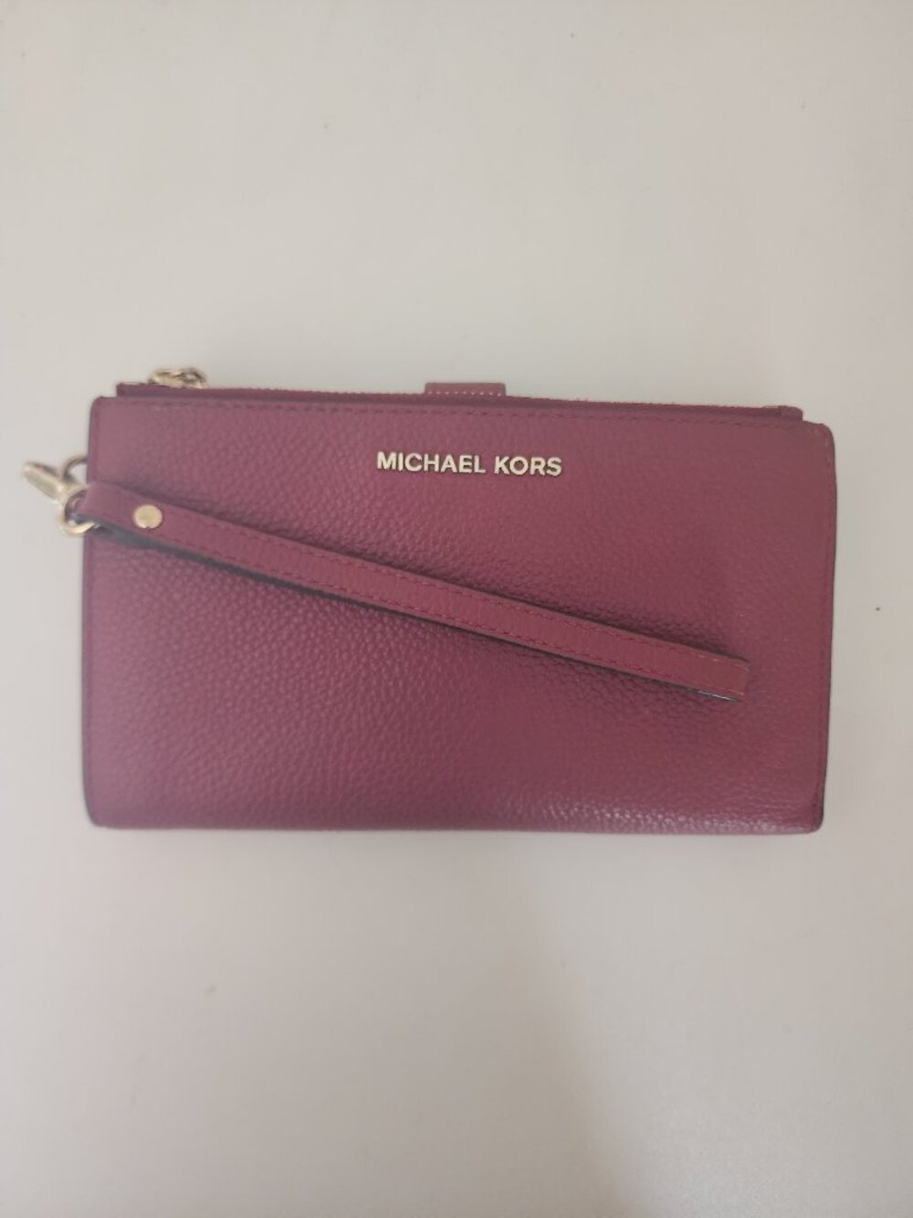 Michael Kors Jet Set Double Zip Wristlet in Mulberry - Picture 1 of 3